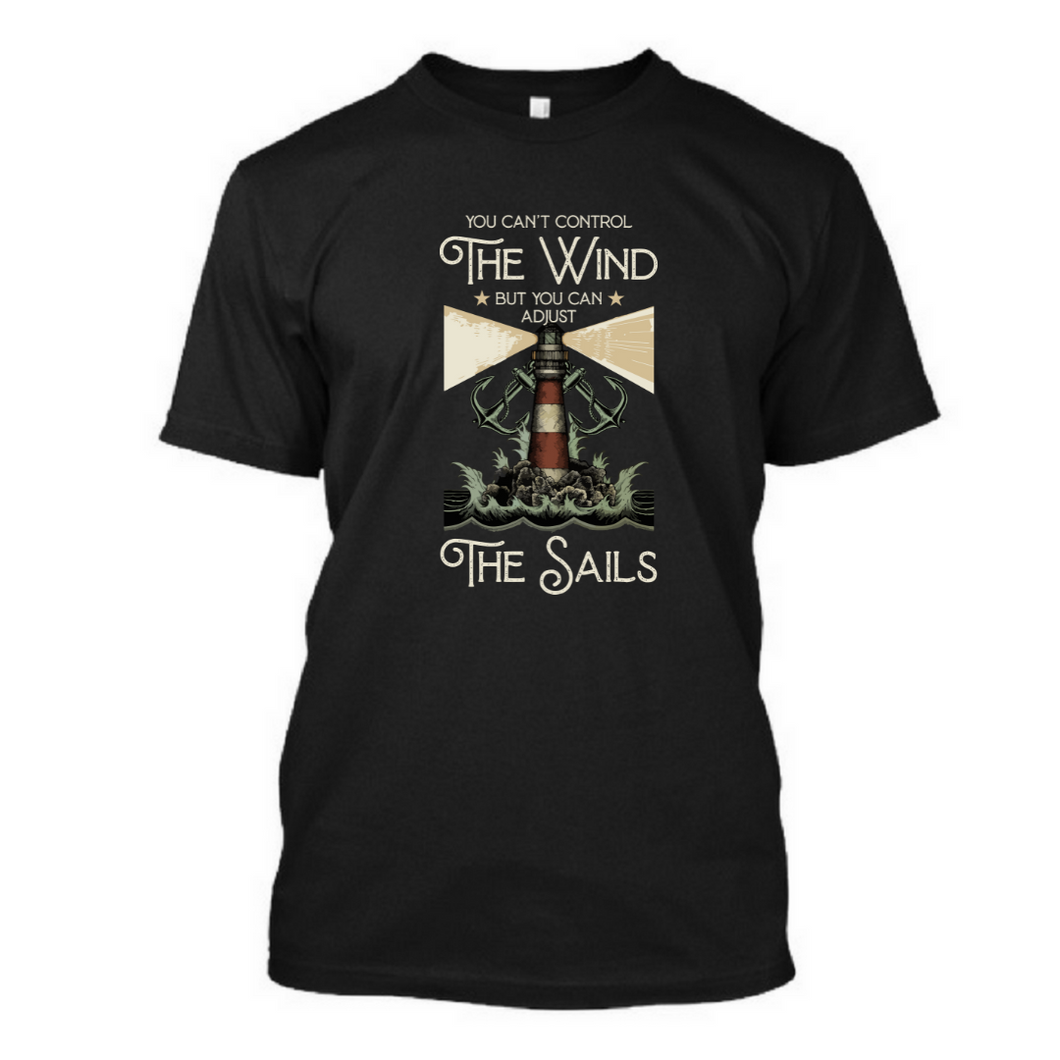 You Can't Control The Wind - Men's Half Sleeve Round Neck Tshirt