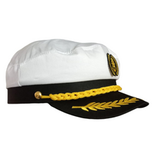 Load image into Gallery viewer, Merchant Navy White Sailors Costume Hat Cap for Mariners
