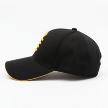 Load image into Gallery viewer, Merchant Navy Captain Epaulet Logo 3D Embroidered Black Adult Unisex Cap - Premium Quality
