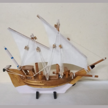 Load image into Gallery viewer, Hand Crafted Wooden Sail Boat - Home Decor
