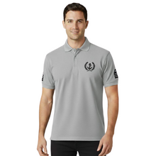Load image into Gallery viewer, Merchant Navy Embroidered Dri-Fit 100% Polyster Polo Neck T-shirt for Captain/Master-Anchor Logo on Left Chest &amp; Eppaulets Logo on Sleeves
