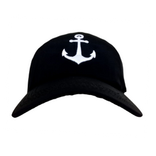 Load image into Gallery viewer, Anchor 3D Embroidered Black Adult Unisex Cap - Premium Quality
