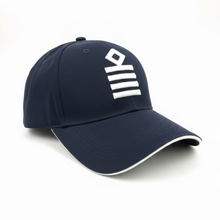 Load image into Gallery viewer, Merchant Navy Captain Epaulet Logo 3D Embroidered Dark Blue Adult Unisex Cap - Premium Quality
