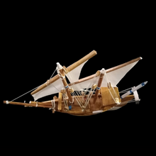 Load image into Gallery viewer, Hand Crafted Wooden Sail Boat - Home Decor
