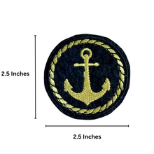 Load image into Gallery viewer, Anchor Logo Zari Embroidery Patch
