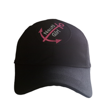 Load image into Gallery viewer, Nauti Girl Adult Cotton Unisex free size Cap - Premium Quality with Embroidery Patch
