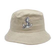 Load image into Gallery viewer, Merchant Navy Mariners Anchor Logo Embroidery Unisex Bucket Hat - Premium Quality
