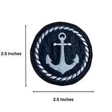 Load image into Gallery viewer, Anchor Logo Zari Embroidery Patch
