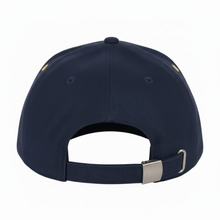 Load image into Gallery viewer, Merchant Navy Logo Embroidered with Yellow Tipping Peak Adult Unisex free size Cap - Premium Quality
