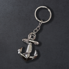 Load image into Gallery viewer, Roped Anchor Metal Keychain
