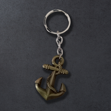 Load image into Gallery viewer, Roped Anchor Metal Keychain
