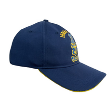 Load image into Gallery viewer, Indian Navy Embroidered Adult Unisex free size Cap Navy Blue - Premium Quality
