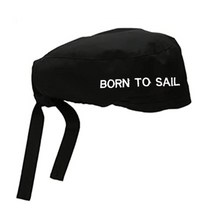 Load image into Gallery viewer, Born To Sail Tie-up Bandana Under Helmet Cap - Premium Quality

