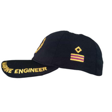 Load image into Gallery viewer, Second Engineer Embroidered Black Adult Unisex Cap - Premium Quality

