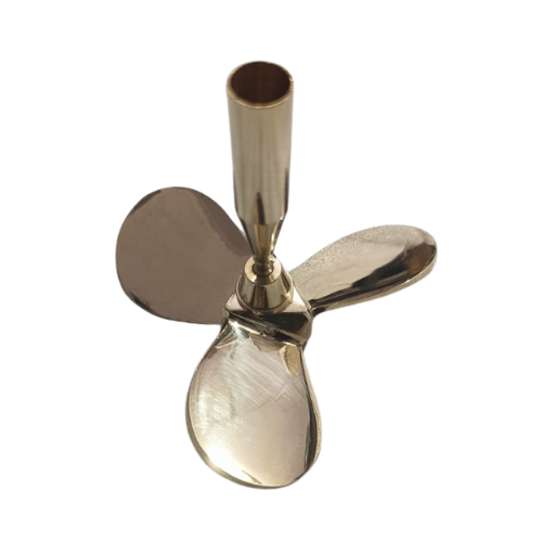 Merchant Navy Ship Propeller Pen Stand - Brass