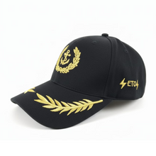 Load image into Gallery viewer, Merchant Navy ETO Embroidered Black Adult Unisex Cap - Premium Quality
