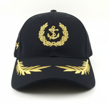 Load image into Gallery viewer, Merchant Navy ETO Embroidered Black Adult Unisex Cap - Premium Quality
