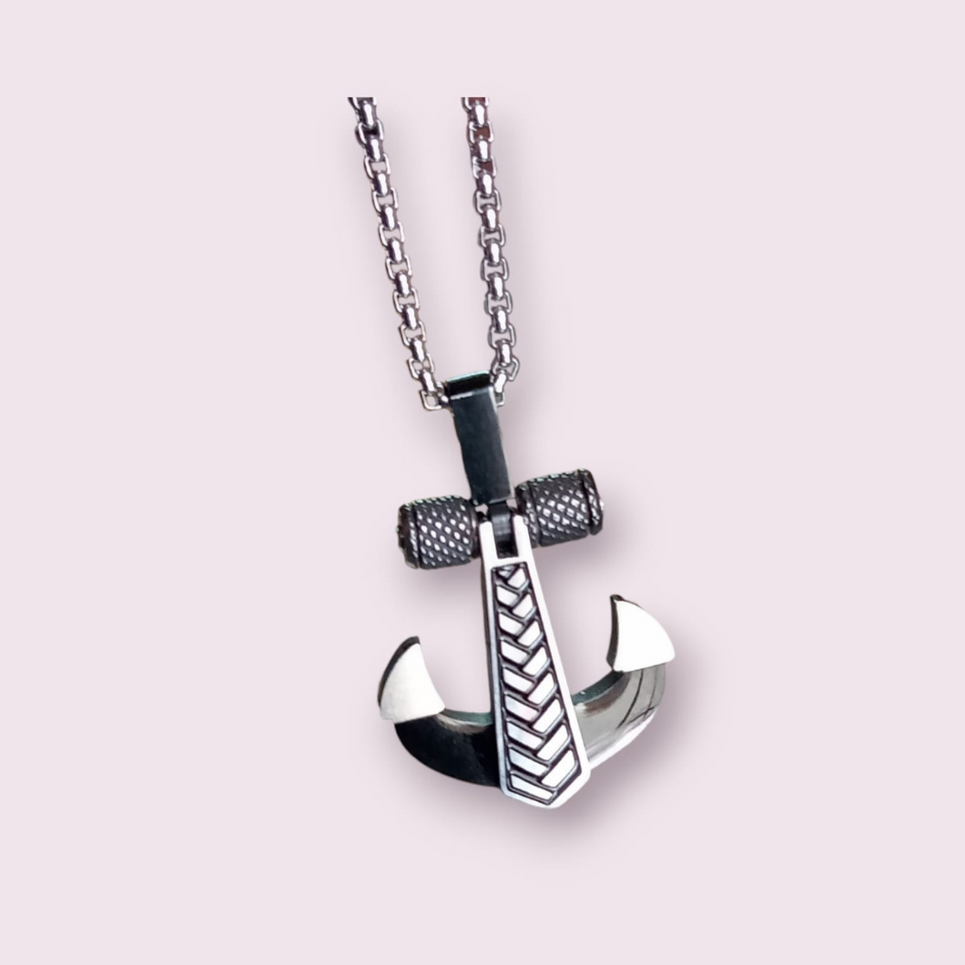 Anchor Stainless Steel Pendant with Chain - Unisex