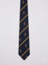 Load image into Gallery viewer, Indian Navy Logo Jacquard Woven Formal Unisex Navy Blue Necktie
