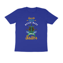 Load image into Gallery viewer, Smooth Sea Never Made Skilled Sailor - Men&#39;s Half Sleeve Round Neck T-shirt
