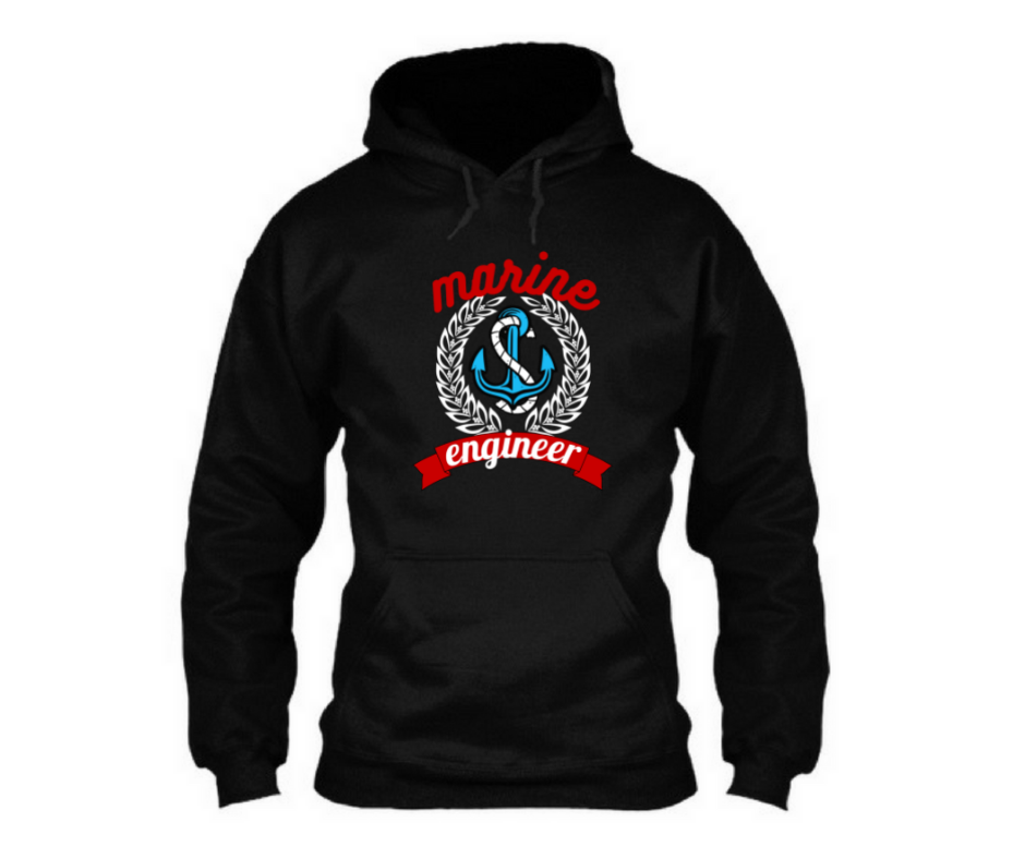 Marine Engineer logo - Unisex Hoodie
