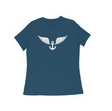 Load image into Gallery viewer, Winged Anchor - Women&#39;s Half Sleeve Round Neck T-Shirt
