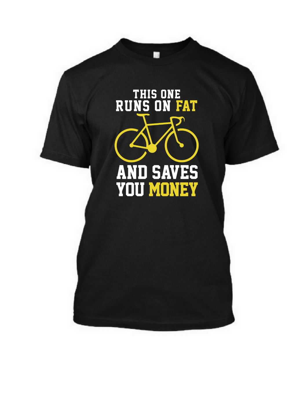 Runs on fat - Men's Half sleeve round neck T-Shirt