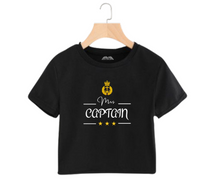 Load image into Gallery viewer, Mrs Captain (crown) - Women&#39;s Crop Top
