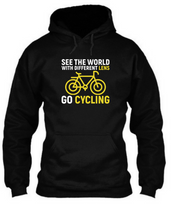 Load image into Gallery viewer, See the world with different lens go cycling - Unisex Hoodie
