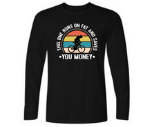 Load image into Gallery viewer, This one runs on fat - Men&#39;s full sleeve round neck T-shirt
