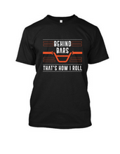 Load image into Gallery viewer, Behind the Bars - Men&#39;s Half sleeve round neck T-Shirt
