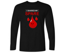Load image into Gallery viewer, I shared my spare blood -  Men&#39;s full sleeve round neck T-shirt
