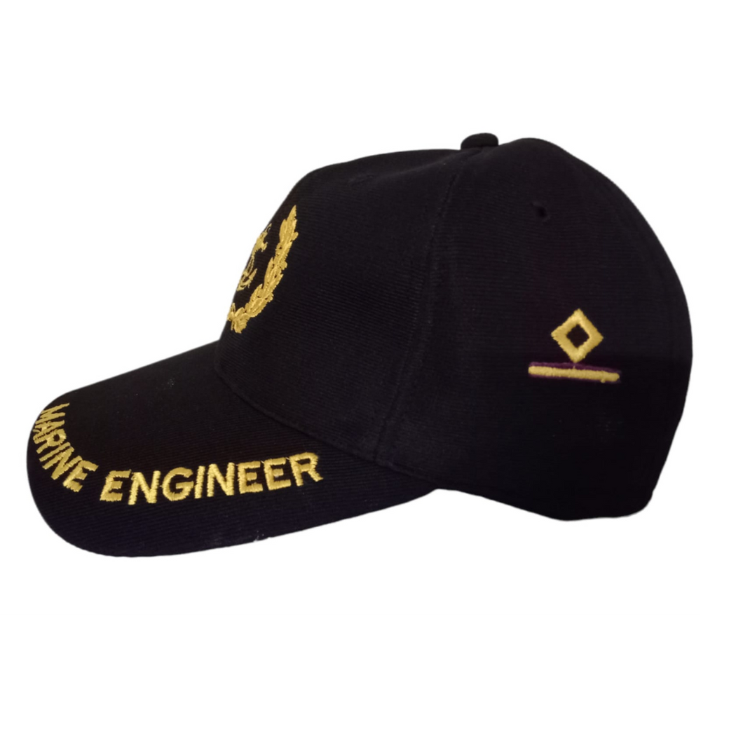 Fourth Engineer Embroidered Black Adult Unisex Cap - Premium Quality