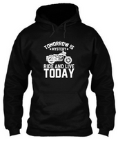 Load image into Gallery viewer, Tomorrow is mystery ride and live today - Unisex Hoodie
