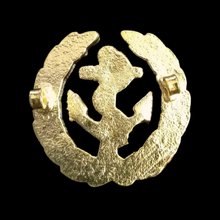 Load image into Gallery viewer, Anchor with leaf Brooch Gold finish
