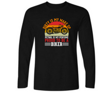 Load image into Gallery viewer, Proud to be a Biker - Men&#39;s full sleeve round neck T-shirt
