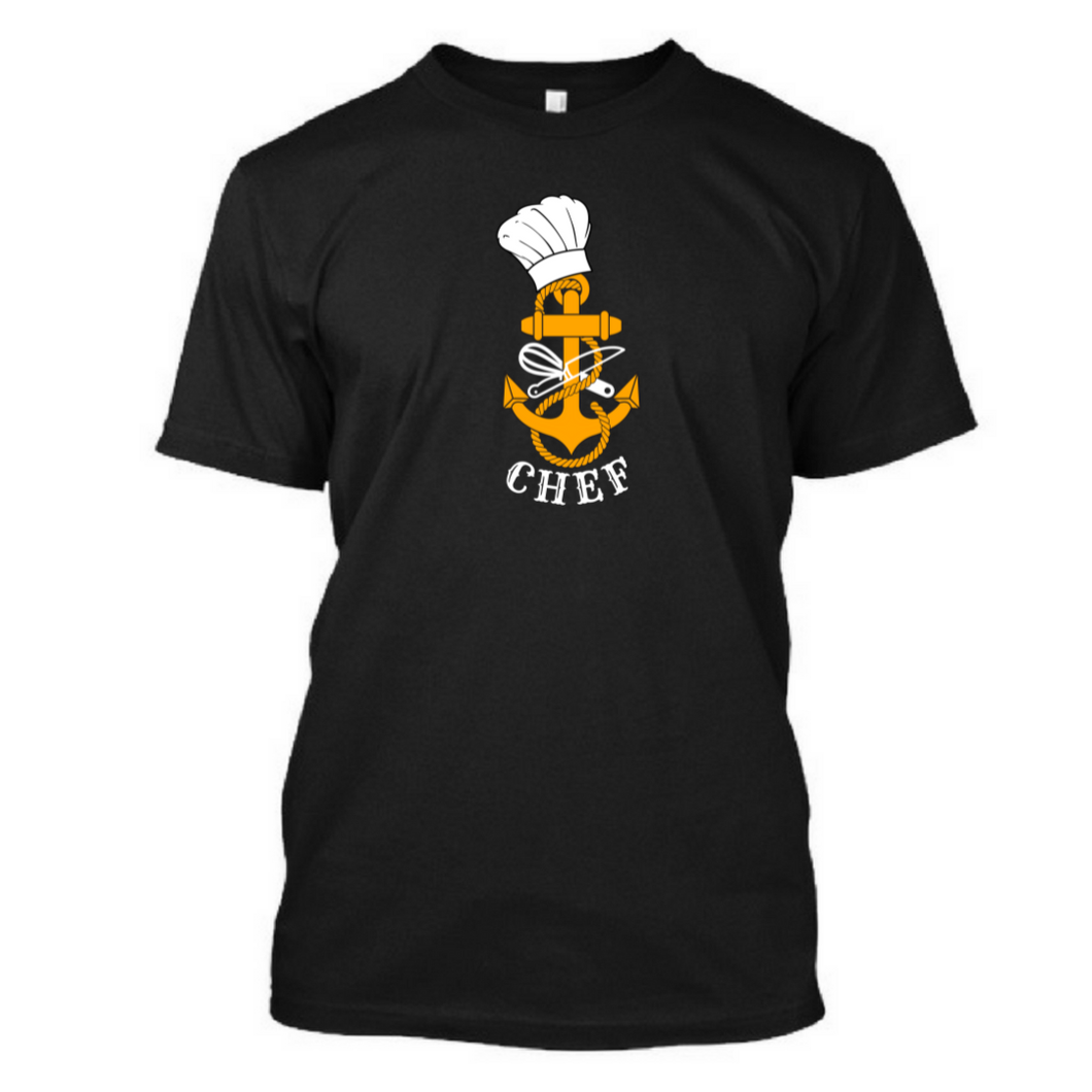 Chef Logo - Men's Half Sleeve Round Neck T-Shirt