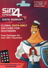 Load image into Gallery viewer, Sim4crew Data Hungry - Global Simcard For Seafarers
