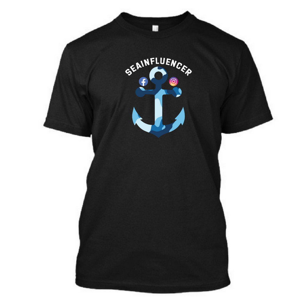 Sea Influencer - Men's Half Sleeve Round Neck T-shirt