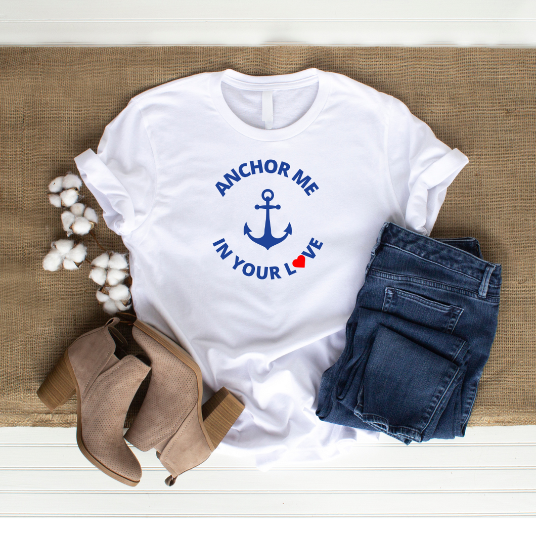 Anchor Me In Your Love  - Couple Women's half sleeve round neck T-shirt