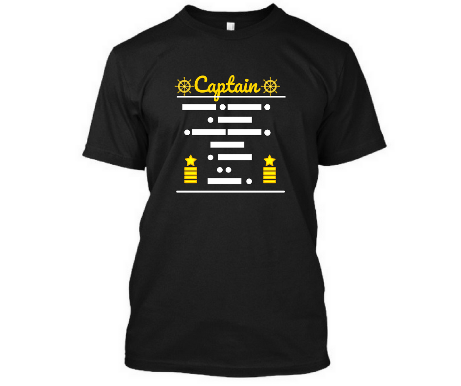 Captain Morse Code - Men's Half sleeve round neck T-shirt