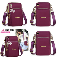 Load image into Gallery viewer, Small Crossbody Multilayer 3 in 1 Woman Sling Pouch/Bag with Mini Earphone Hole
