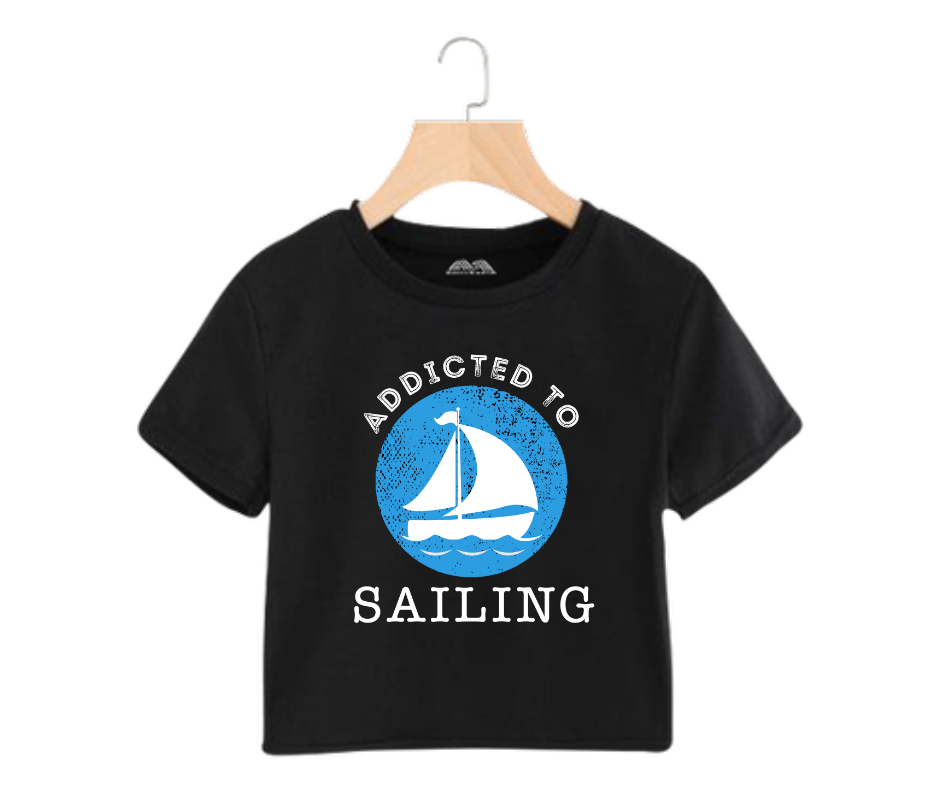 Addicted to sailing - Women's Crop Top
