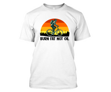 Load image into Gallery viewer, Burn fat not the oil - Men&#39;s Half sleeve round neck T-Shirt
