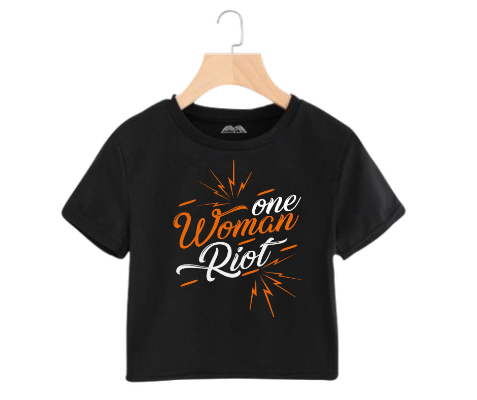 One woman riot - Women's Crop Top