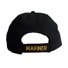 Load image into Gallery viewer, Merchant Navy Embroidered Black Adult Unisex Cap - Premium Quality
