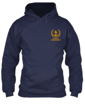 Load image into Gallery viewer, Merchant Navy ranks  - Unisex Hoodie for Officers working onboard and ashore (Navy Blue)
