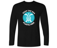 Load image into Gallery viewer, Keep the sea plastic free - Men&#39;s full sleeve round neck T-shirt
