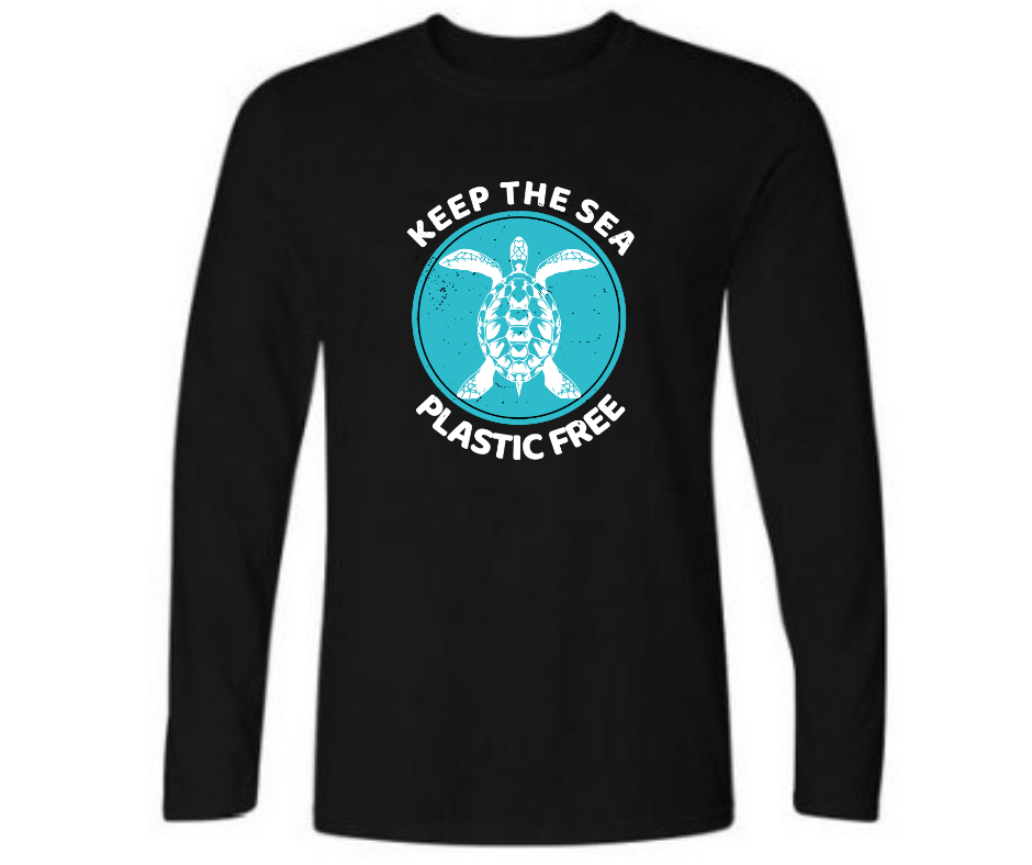 Keep the sea plastic free - Men's full sleeve round neck T-shirt