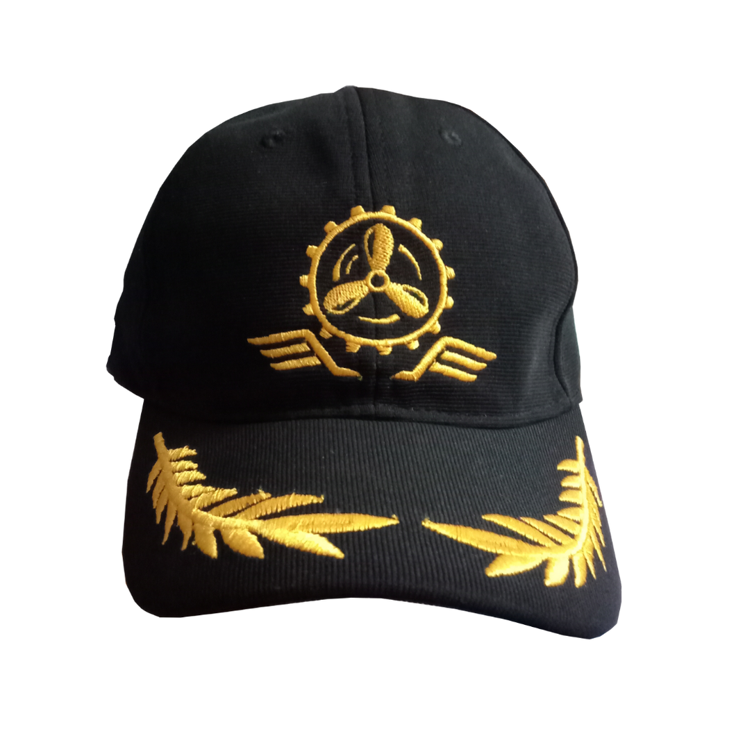 Mariner Engineer Logo Embroidered Black Adult Unisex Cap - Premium Quality